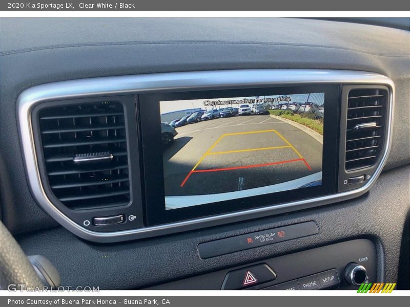 Clear White / Black 2020 Kia Sportage LX