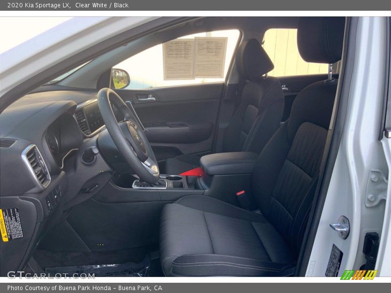 Clear White / Black 2020 Kia Sportage LX