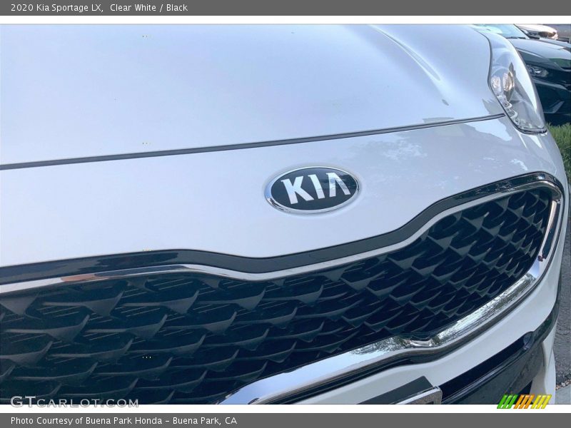 Clear White / Black 2020 Kia Sportage LX