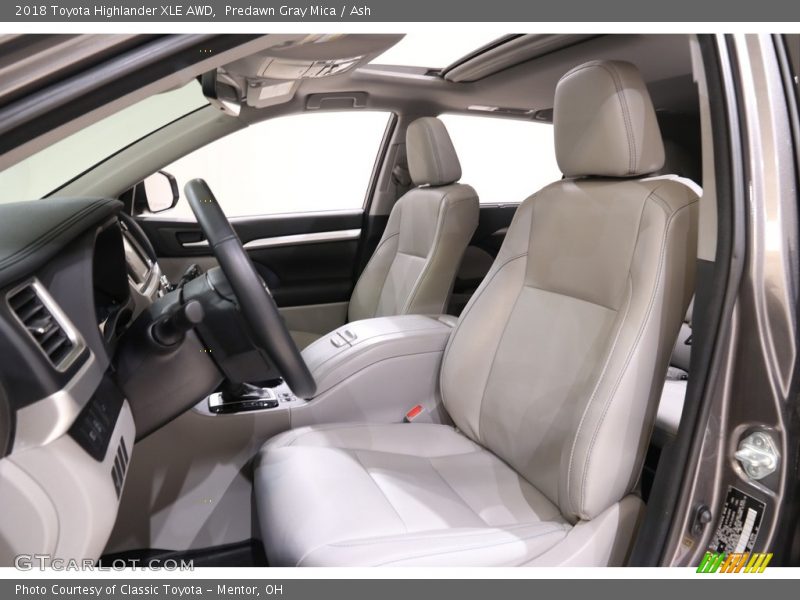 Predawn Gray Mica / Ash 2018 Toyota Highlander XLE AWD