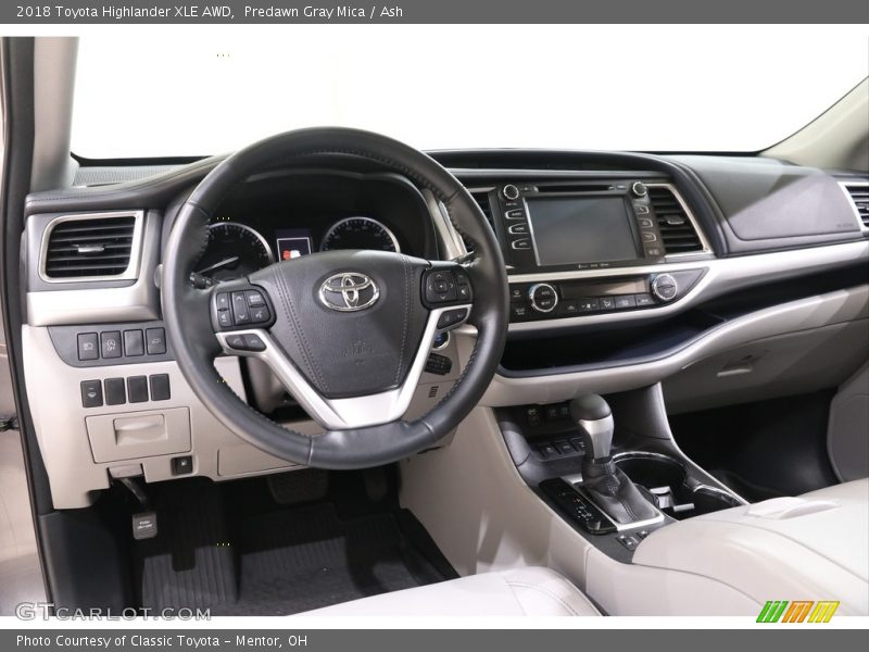 Predawn Gray Mica / Ash 2018 Toyota Highlander XLE AWD