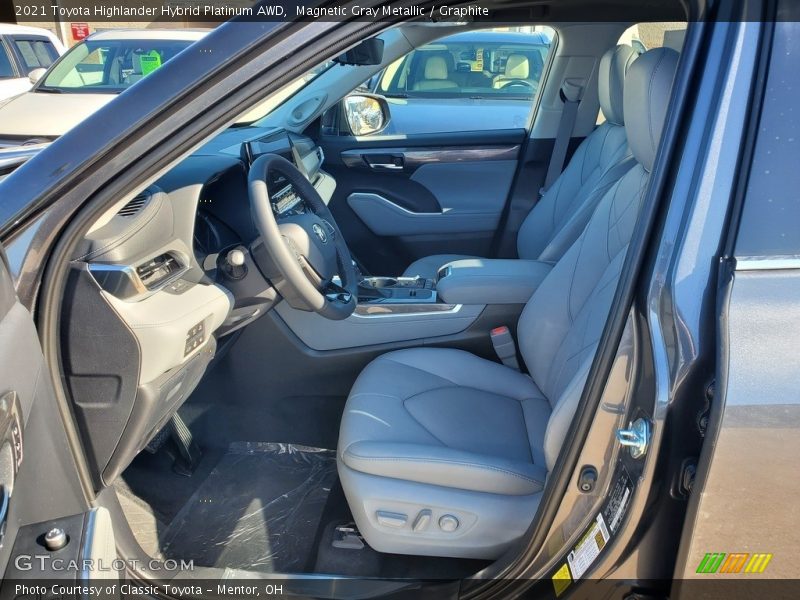 Magnetic Gray Metallic / Graphite 2021 Toyota Highlander Hybrid Platinum AWD