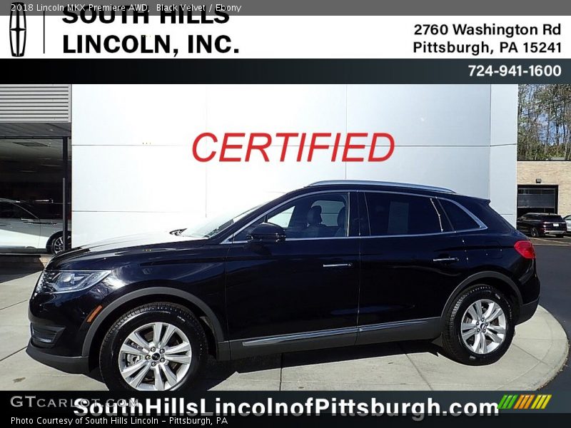 Black Velvet / Ebony 2018 Lincoln MKX Premiere AWD