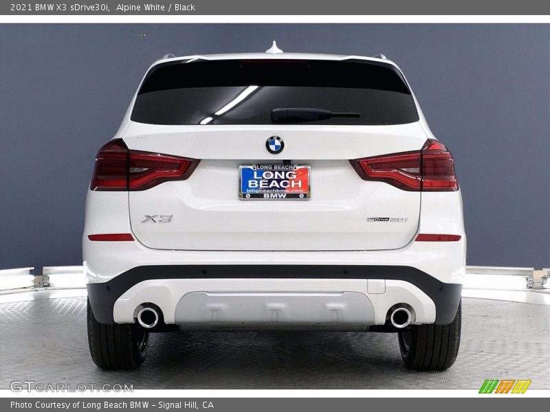 Alpine White / Black 2021 BMW X3 sDrive30i