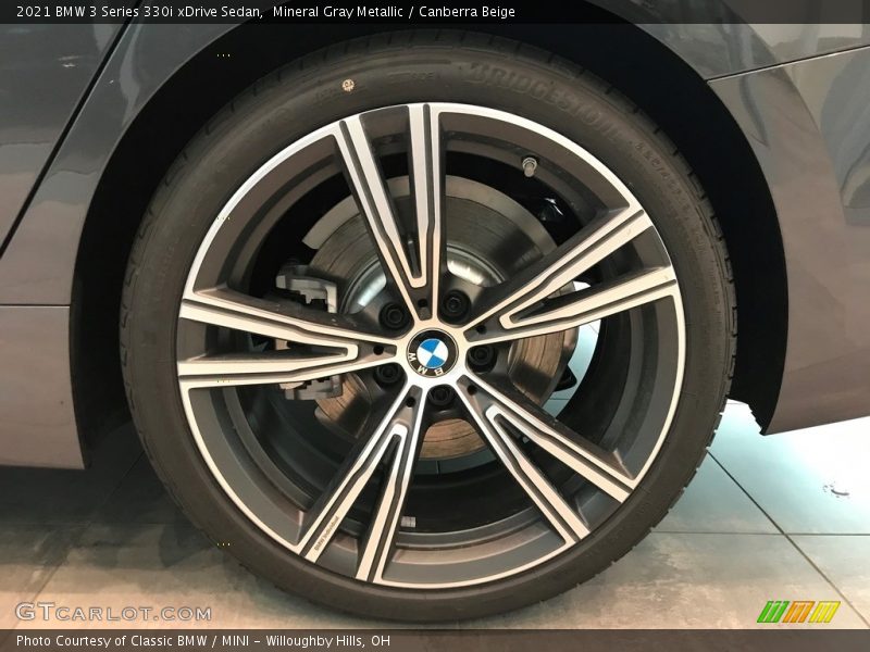 Mineral Gray Metallic / Canberra Beige 2021 BMW 3 Series 330i xDrive Sedan