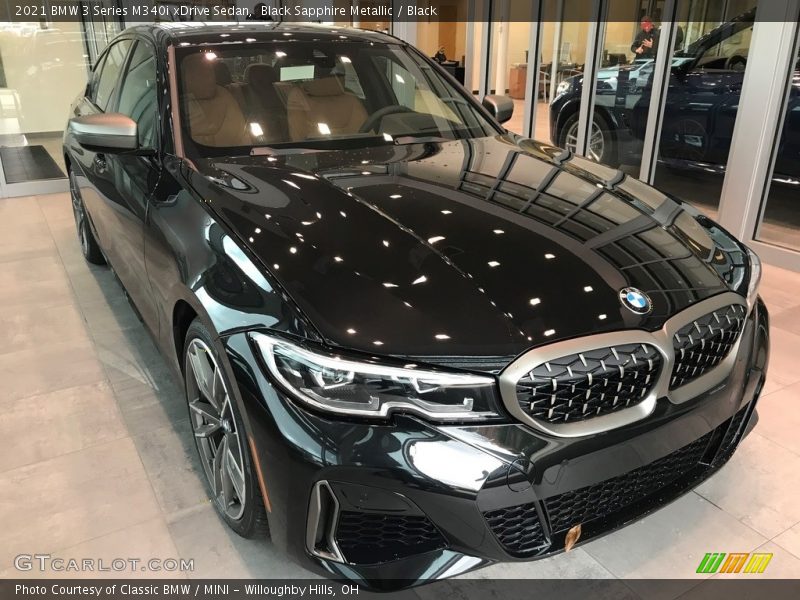 Black Sapphire Metallic / Black 2021 BMW 3 Series M340i xDrive Sedan