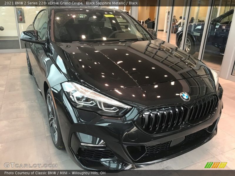 Black Sapphire Metallic / Black 2021 BMW 2 Series 228i xDrive Grand Coupe