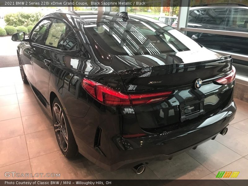 Black Sapphire Metallic / Black 2021 BMW 2 Series 228i xDrive Grand Coupe