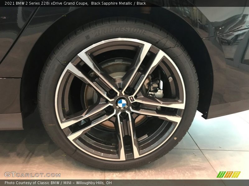 Black Sapphire Metallic / Black 2021 BMW 2 Series 228i xDrive Grand Coupe