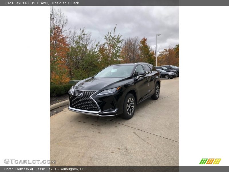 Obsidian / Black 2021 Lexus RX 350L AWD