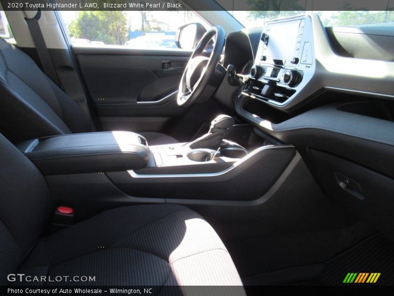Blizzard White Pearl / Black 2020 Toyota Highlander L AWD