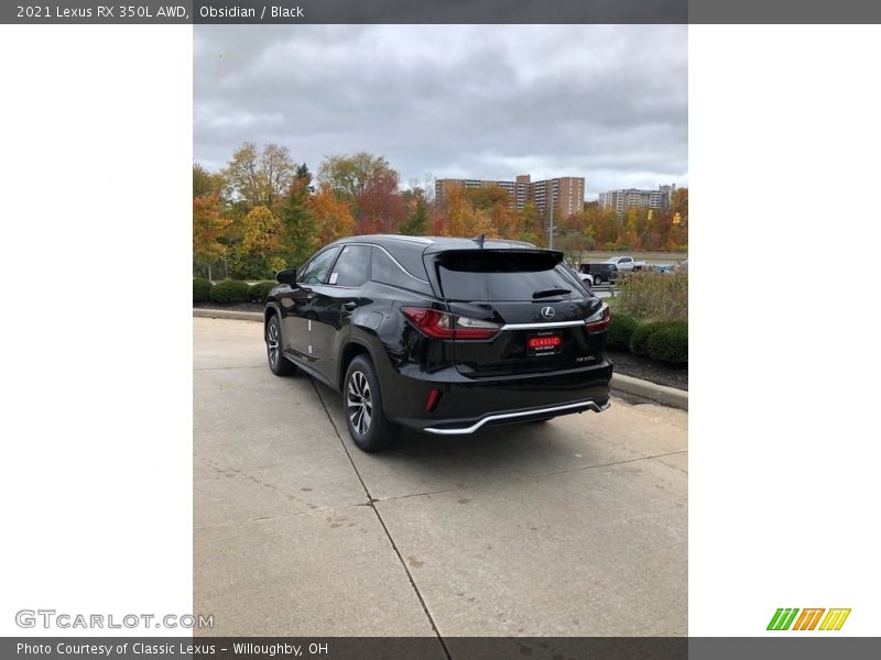 Obsidian / Black 2021 Lexus RX 350L AWD