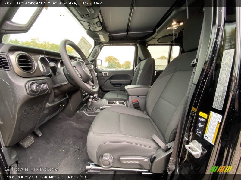 Black / Black 2021 Jeep Wrangler Unlimited Willys 4x4