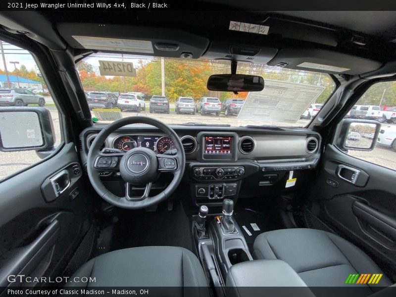 Black / Black 2021 Jeep Wrangler Unlimited Willys 4x4