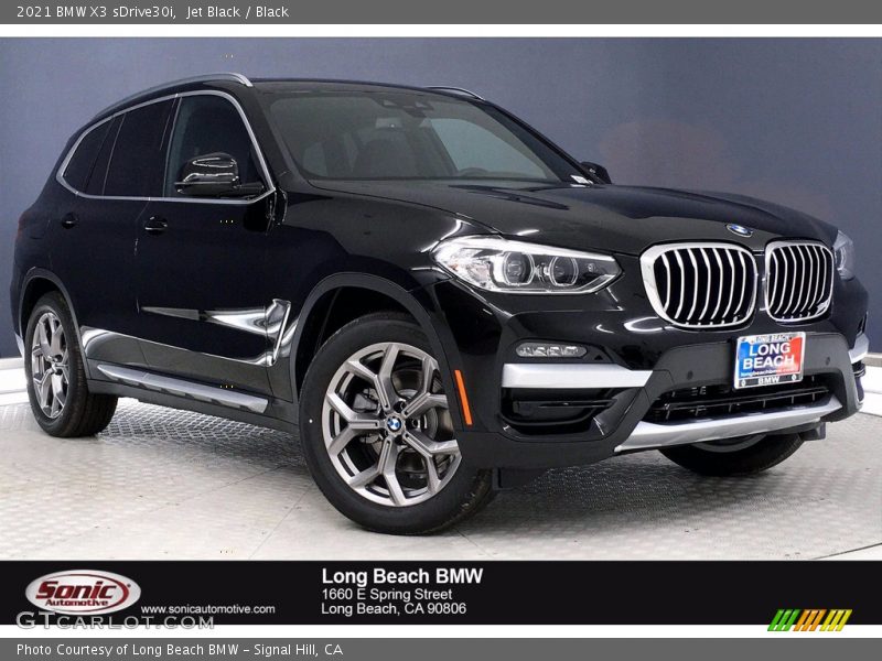 Jet Black / Black 2021 BMW X3 sDrive30i