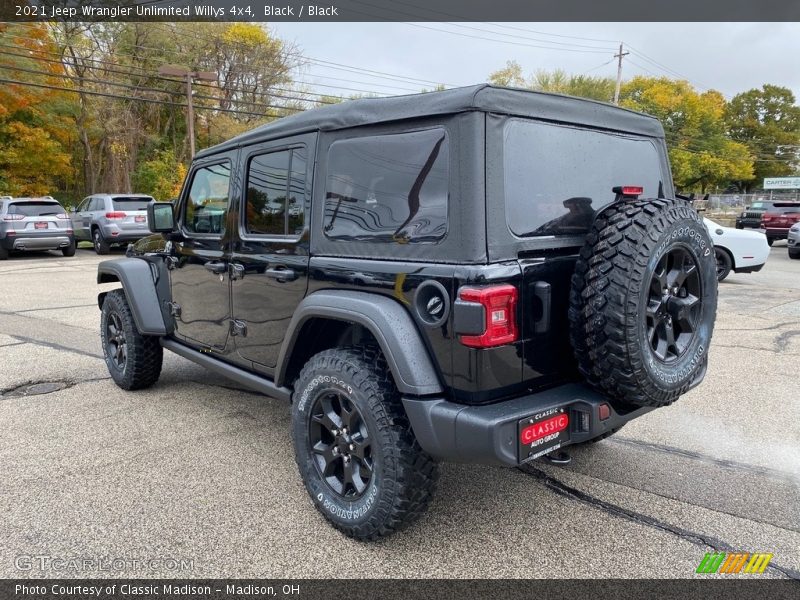 Black / Black 2021 Jeep Wrangler Unlimited Willys 4x4