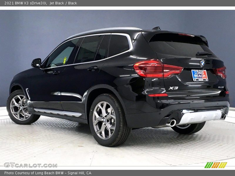 Jet Black / Black 2021 BMW X3 sDrive30i