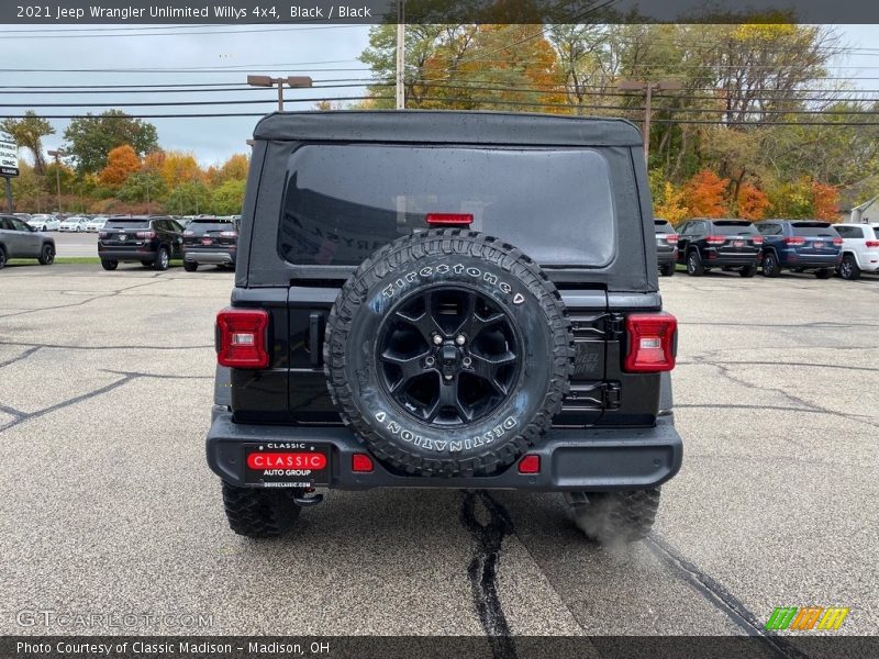 Black / Black 2021 Jeep Wrangler Unlimited Willys 4x4