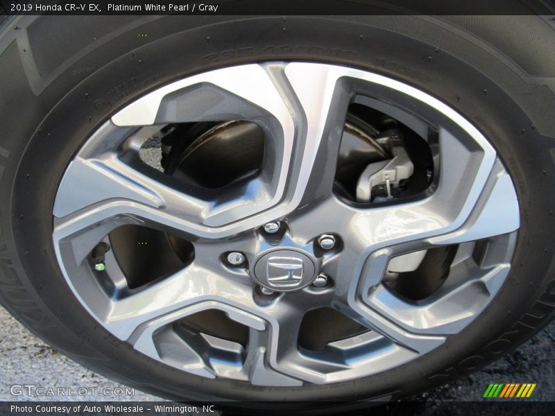 Platinum White Pearl / Gray 2019 Honda CR-V EX