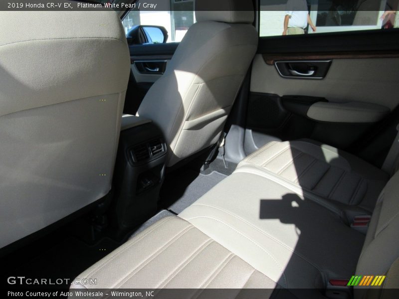 Platinum White Pearl / Gray 2019 Honda CR-V EX