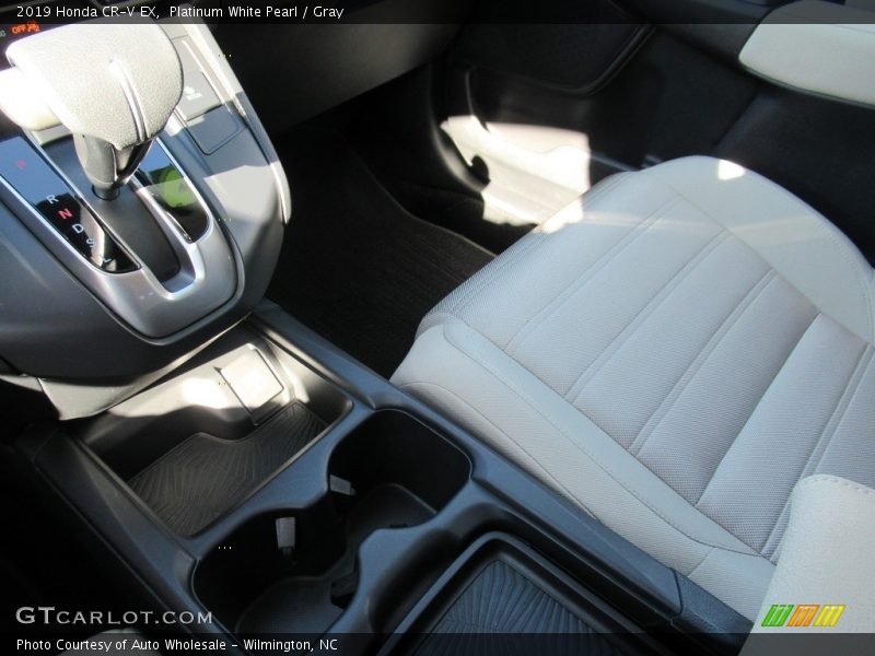 Platinum White Pearl / Gray 2019 Honda CR-V EX