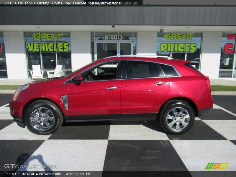 Crystal Red Tintcoat / Shale/Brownstone 2015 Cadillac SRX Luxury