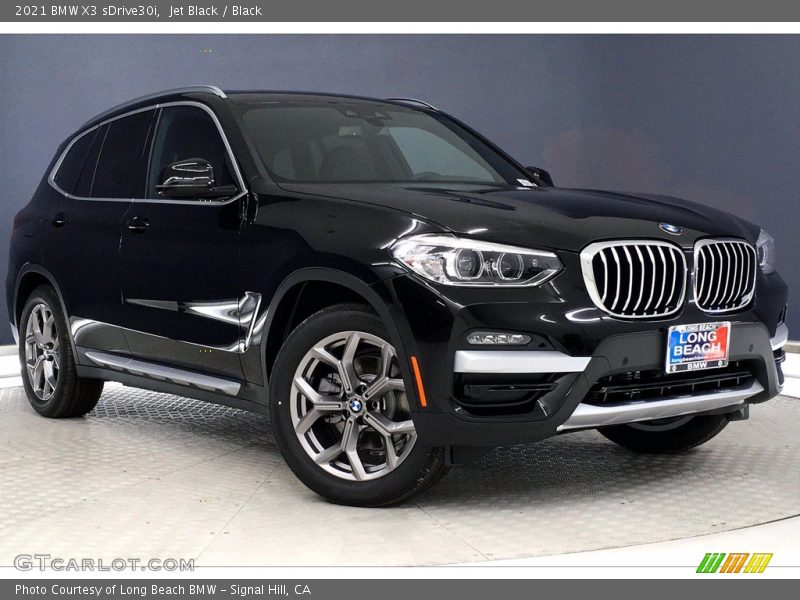 Jet Black / Black 2021 BMW X3 sDrive30i