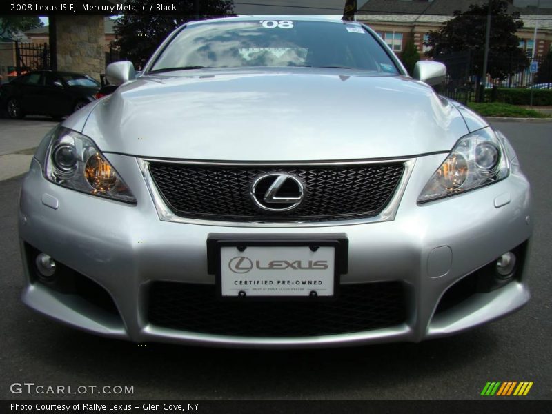 Mercury Metallic / Black 2008 Lexus IS F