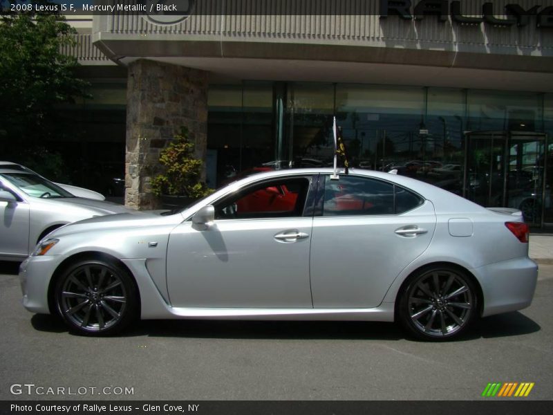 Mercury Metallic / Black 2008 Lexus IS F