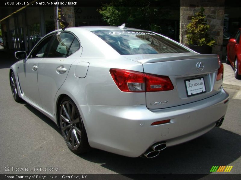 Mercury Metallic / Black 2008 Lexus IS F