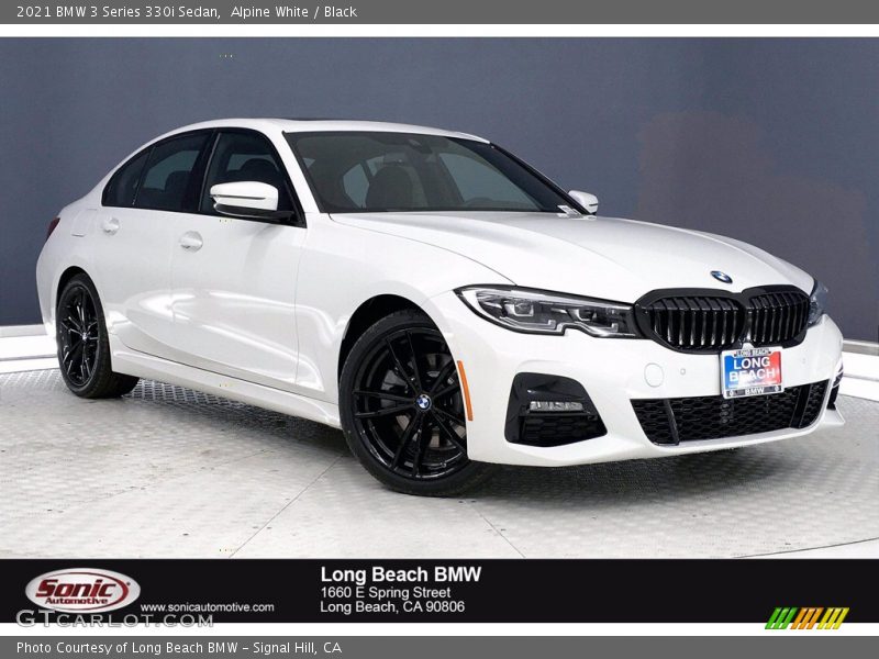 Alpine White / Black 2021 BMW 3 Series 330i Sedan