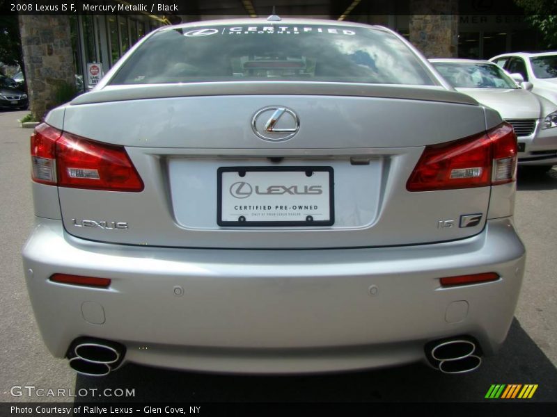 Mercury Metallic / Black 2008 Lexus IS F