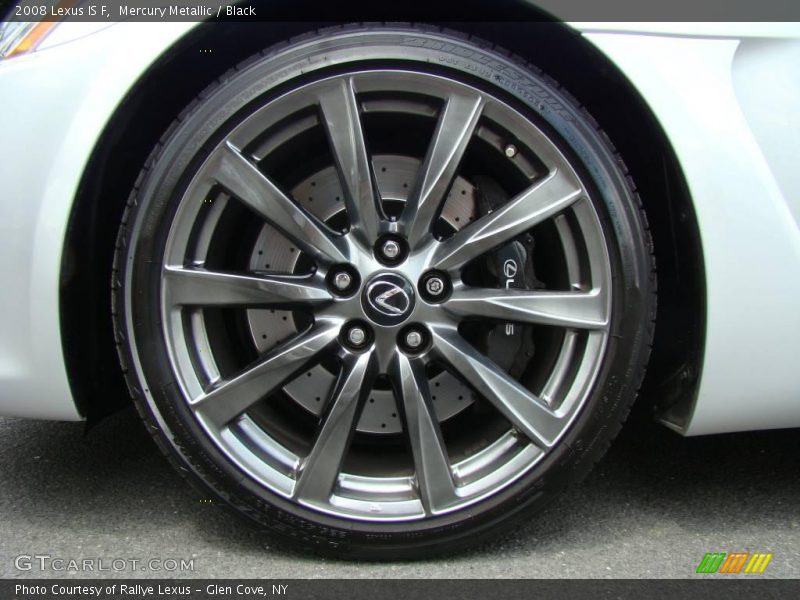 Mercury Metallic / Black 2008 Lexus IS F