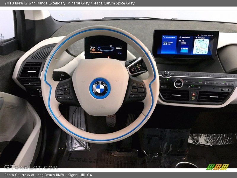 Mineral Grey / Mega Carum Spice Grey 2018 BMW i3 with Range Extender