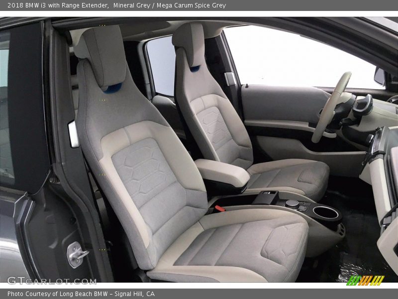 Mineral Grey / Mega Carum Spice Grey 2018 BMW i3 with Range Extender