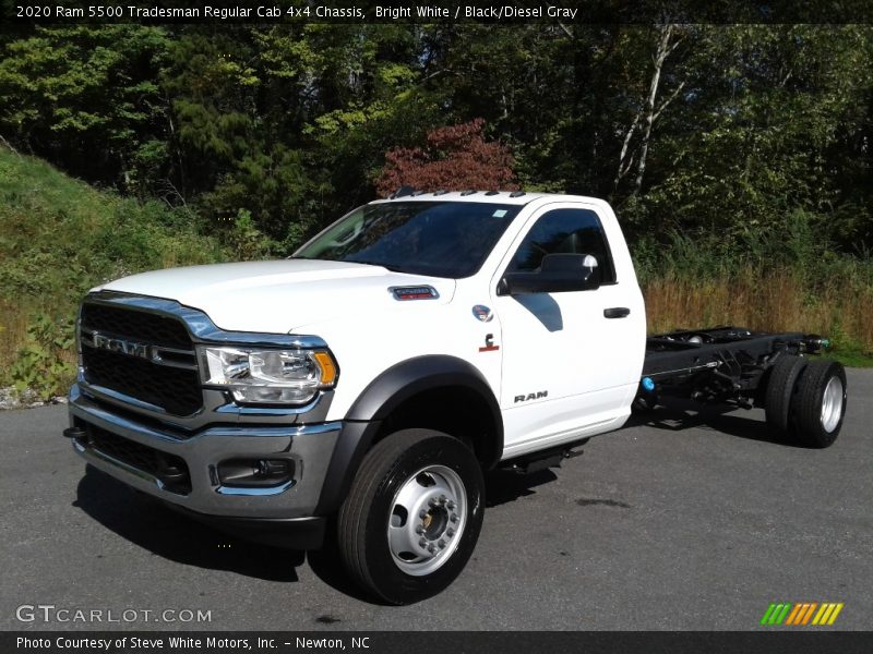 Bright White / Black/Diesel Gray 2020 Ram 5500 Tradesman Regular Cab 4x4 Chassis