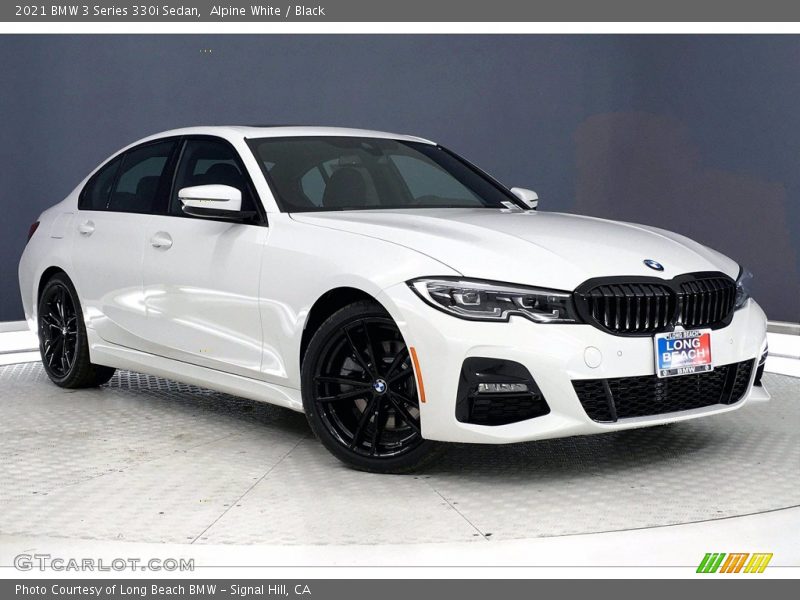 Alpine White / Black 2021 BMW 3 Series 330i Sedan