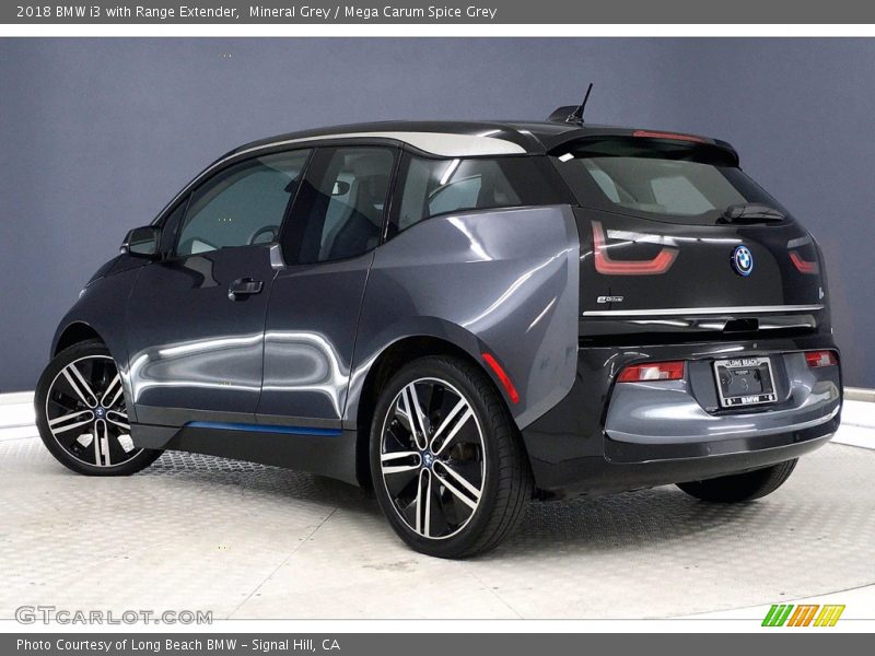 Mineral Grey / Mega Carum Spice Grey 2018 BMW i3 with Range Extender