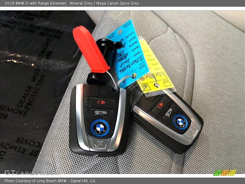 Mineral Grey / Mega Carum Spice Grey 2018 BMW i3 with Range Extender
