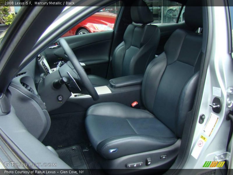 Mercury Metallic / Black 2008 Lexus IS F