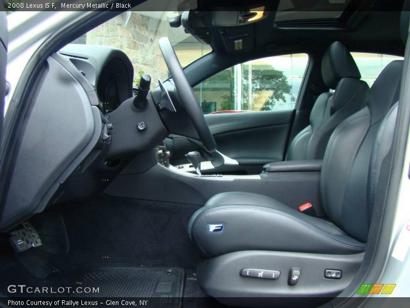 Mercury Metallic / Black 2008 Lexus IS F