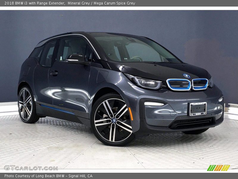 Mineral Grey / Mega Carum Spice Grey 2018 BMW i3 with Range Extender