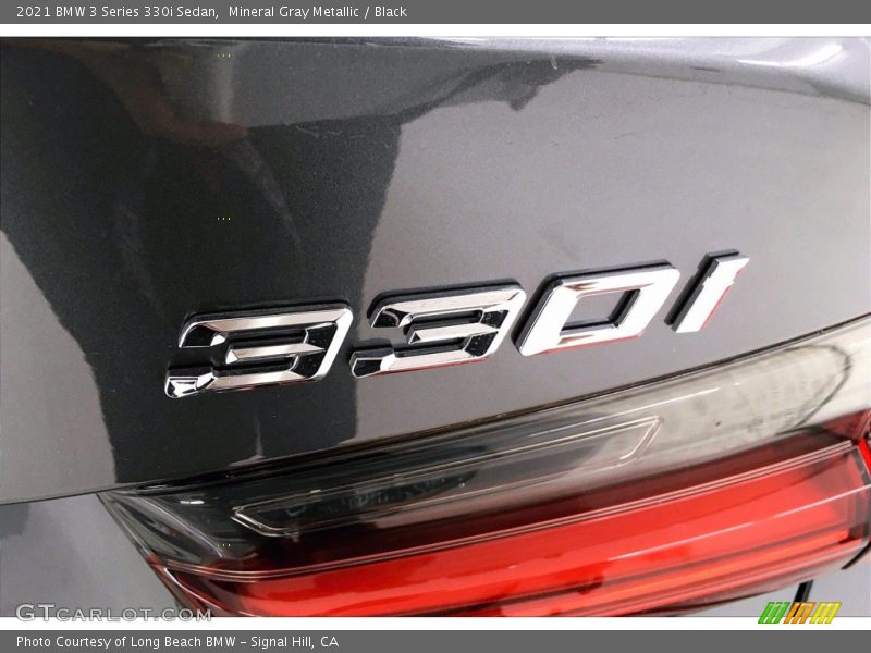 Mineral Gray Metallic / Black 2021 BMW 3 Series 330i Sedan