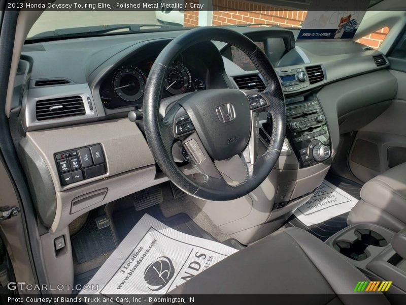Polished Metal Metallic / Gray 2013 Honda Odyssey Touring Elite
