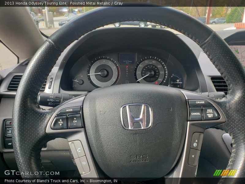 Polished Metal Metallic / Gray 2013 Honda Odyssey Touring Elite