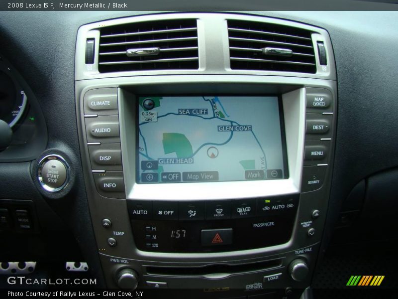 Mercury Metallic / Black 2008 Lexus IS F