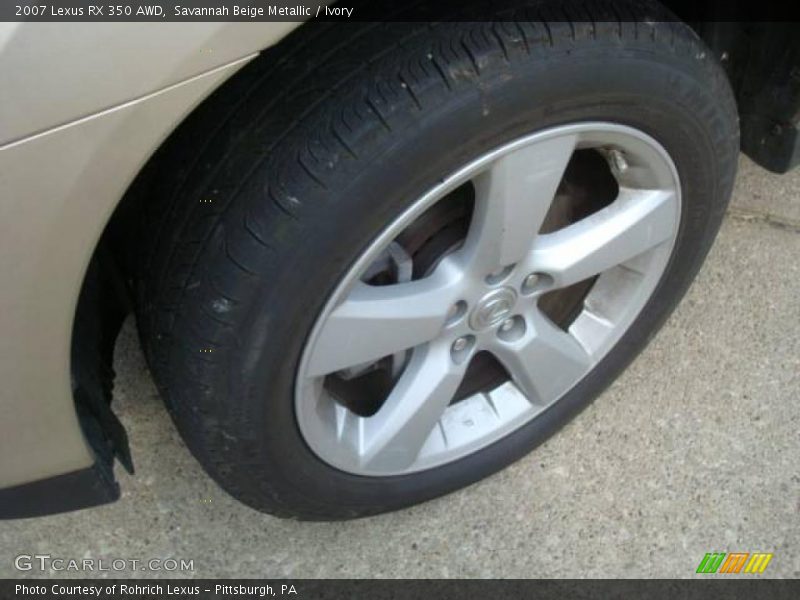 Savannah Beige Metallic / Ivory 2007 Lexus RX 350 AWD