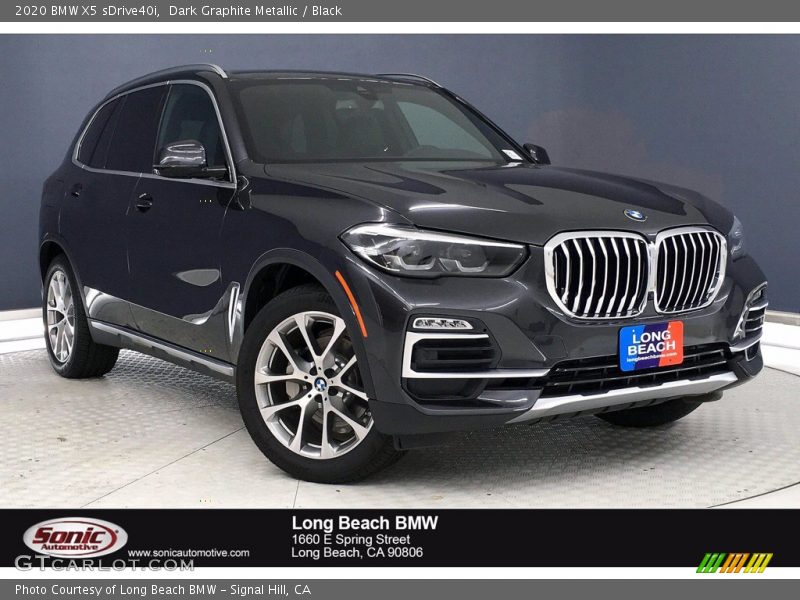 Dark Graphite Metallic / Black 2020 BMW X5 sDrive40i