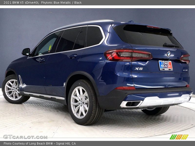 Phytonic Blue Metallic / Black 2021 BMW X5 sDrive40i