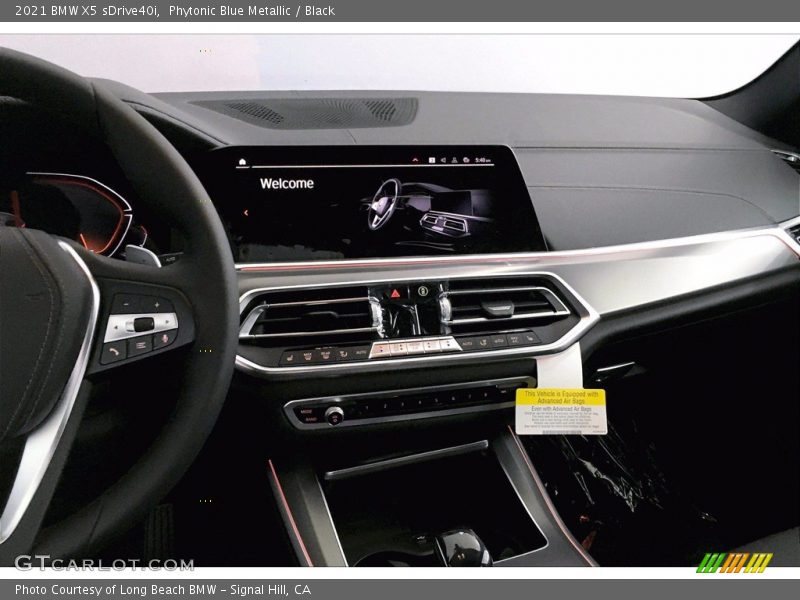 Phytonic Blue Metallic / Black 2021 BMW X5 sDrive40i